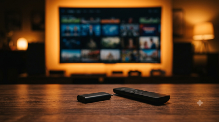 Hand met afstandsbediening gericht op Smart TV met uitgebreide IPTV kanalenlijst