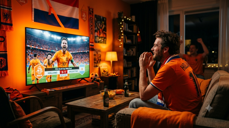Holland viert doelpunt tijdens WK 2026 finale live op Smart TV via IPTV
